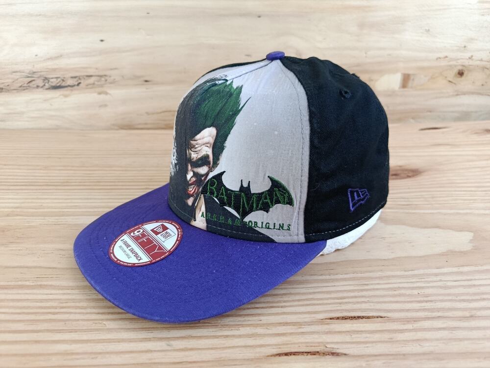 New Era 9FIFTY Batman Arkham Origins Joker Snapback Hat Cap Medium-Large M/L DC